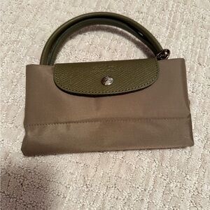 Longchamp Le Pliage Cosmetic Case in Artichoke - Brand New!